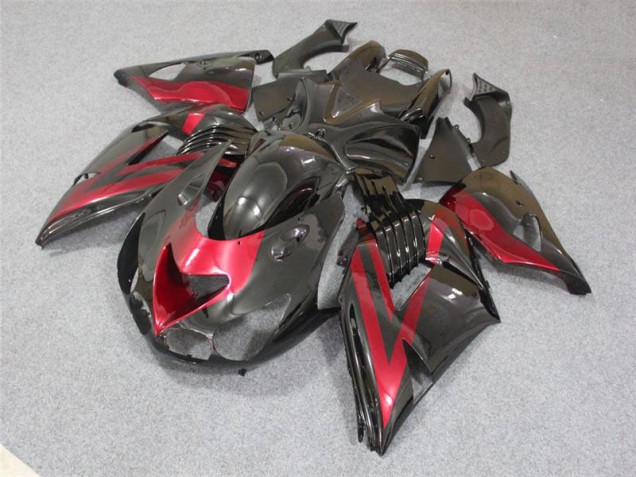 Kawasaki ZX14R ZZR 1400 06-11 - Negro Rojo Kawasaki ZX14R ZZR 1400 06-11 - Negro Rojo