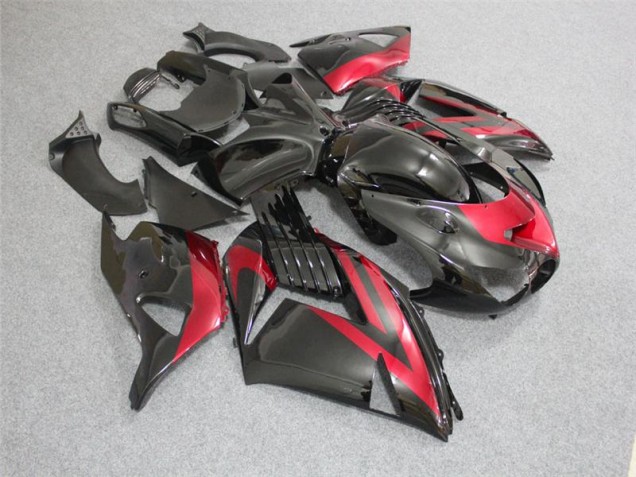 Kawasaki ZX14R ZZR 1400 06-11 - Negro Rojo Kawasaki ZX14R ZZR 1400 06-11 - Negro Rojo