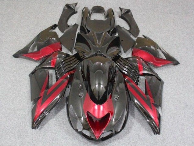 Kawasaki ZX14R ZZR 1400 06-11 - Negro Rojo Kawasaki ZX14R ZZR 1400 06-11 - Negro Rojo