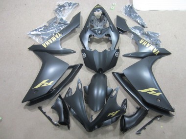 Yamaha R1 07-08 - Negro Oro Calcomanías
