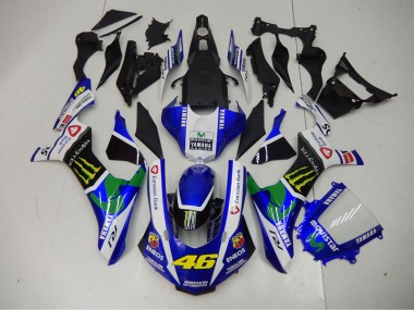 Yamaha R1 15-19 - Azul Azul Blanco ENEOS Movistar 46