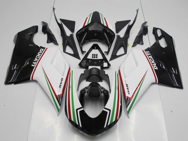 Ducati 848 1098 1198 07-14 - Negro Verde Y blanco Ducati 848 1098 1198 07-14 - Negro Verde Y blanco