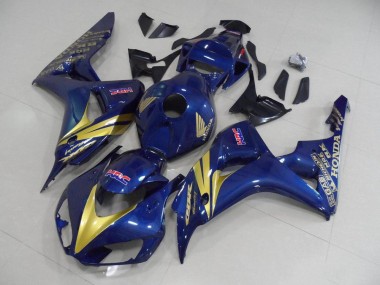 Honda CBR 1000 RR 06-07 - Oscuro Azul con Oro Raya