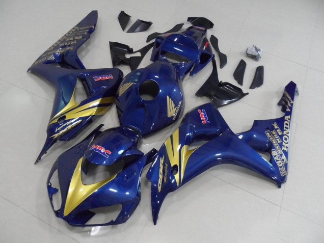 Honda CBR 1000 RR 06-07 - Oscuro Azul con Oro Raya