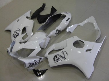 Honda CBR 600 F4i 04-07 - Blanco con Negro Dragon