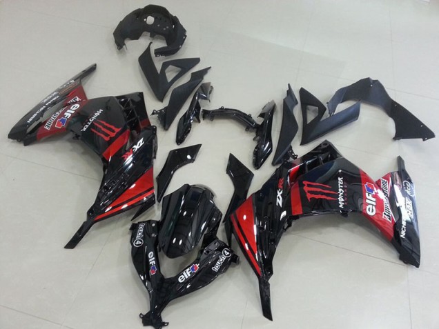 Kawasaki ZX 300R 13-16 - Negro Rojo Monster