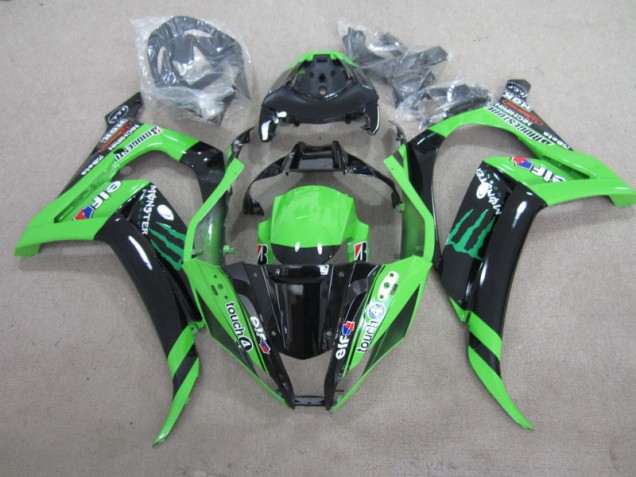 Kawasaki ZX10R 11-15 - Negro Verde Touch4 Monster Kawasaki ZX10R 11-15 - Negro Verde Touch4 Monster