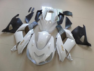 Kawasaki ZX14R ZZR 1400 06-11 - Blanco & Negro Mate