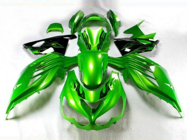 Kawasaki ZX14R ZZR 1400 12-21 - Verde Negro