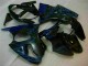 Kawasaki ZX6R 00-02 - Negro con Azul Llama Kawasaki ZX6R 00-02 - Negro con Azul Llama