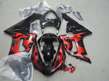 Kawasaki ZX6R 05-06 - Negro Rojo