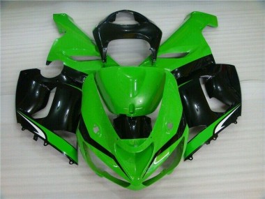 Kawasaki ZX6R 05-06 - Verde Blanco Negro