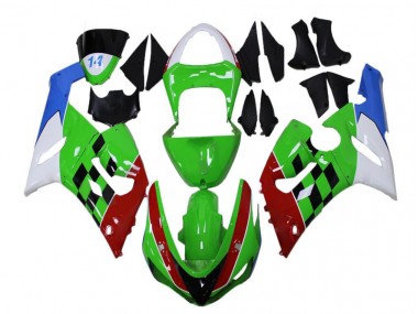 Kawasaki ZX6R 05-06 - Verde Rojo Blanco Azul
