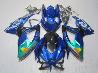 Suzuki GSXR 1000 K7 07-08 - Azul Negro Verde Jomo