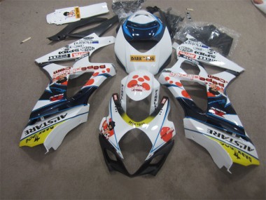 Suzuki GSXR 1000 K7 07-08 - Blanco Azul Oscuro Dog