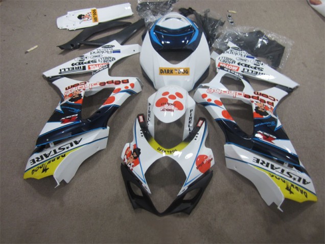 Suzuki GSXR 1000 K7 07-08 - Blanco Azul Oscuro Dog