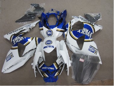 Suzuki GSXR 1000 K9 09-16 - Blanco Lucky Strike Azul Motul