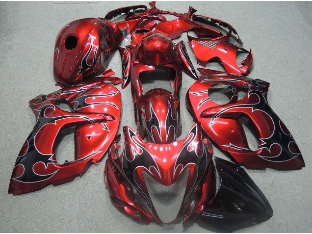 Suzuki GSXR 1300 Hayabusa 08-19 - Rojo Negro Llama Suzuki GSXR 1300 Hayabusa 08-19 - Rojo Negro Llama