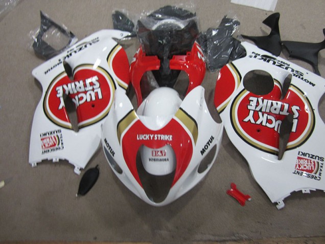 Suzuki GSXR 1300 Hayabusa 96-07 - Blanco Lucky Strike Motul