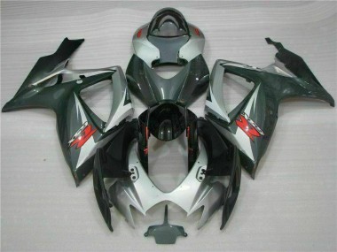 Suzuki GSXR 600 / 750 K6 06-07 - Plata Negro
