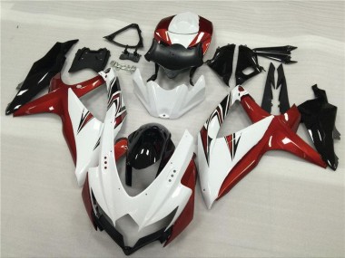 Suzuki GSXR 600 / 750 K8 08-10 - Blanco Rojo Negro