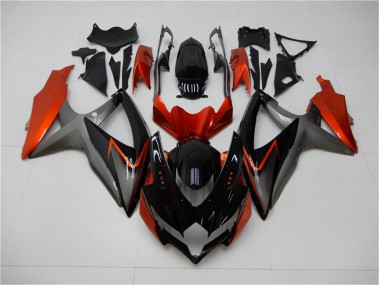 Suzuki GSXR 600 / 750 K8 08-10 - Negro Naranja Gris