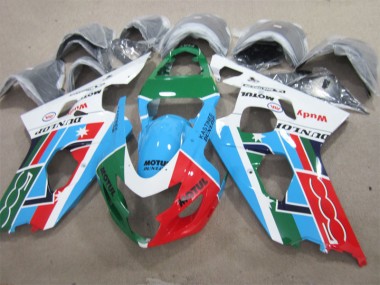 Suzuki GSXR 600 K1 K2 K3 01-03 - Azul Verde Blanco Motul