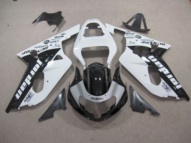 Suzuki GSXR 600 K1 K2 K3 01-03 - Blanco Negro