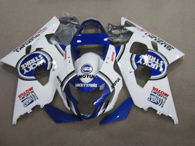 Suzuki GSXR 600 K4 04-05 - Azul Blanco Lucky Strike Motul Suzuki GSXR 600 K4 04-05 - Azul Blanco Lucky Strike Motul