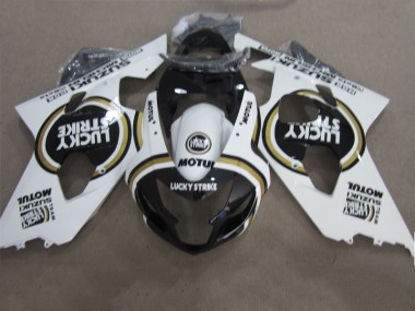 Suzuki GSXR 600 K4 04-05 - Negro Blanco Lucky Strike Motul