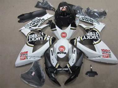 Suzuki GSXR 600 K6 06-07 - Negro Blanco Lucky Strike Motul