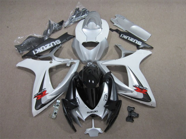 Suzuki GSXR 600 K6 06-07 - Negro Blanco Suzuki GSXR 600 K6 06-07 - Negro Blanco