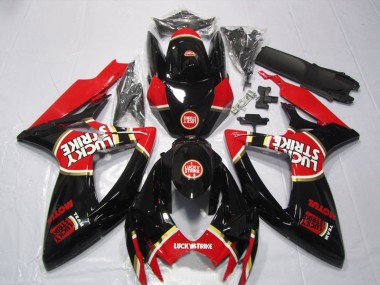 Suzuki GSXR 600 K6 06-07 - Negro Rojo Lucky Strike Motul