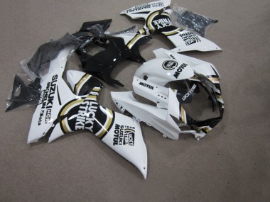 Suzuki GSXR 750 K11 11-21 - Blanco Lucky Strike Negro Motul