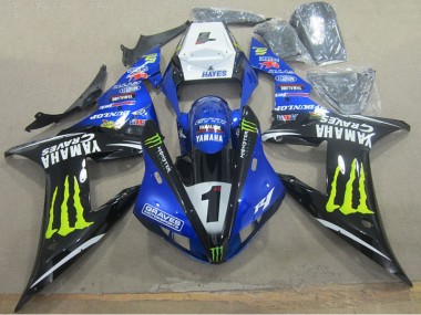 Yamaha R1 02-03 - Azul Negro Graves 1