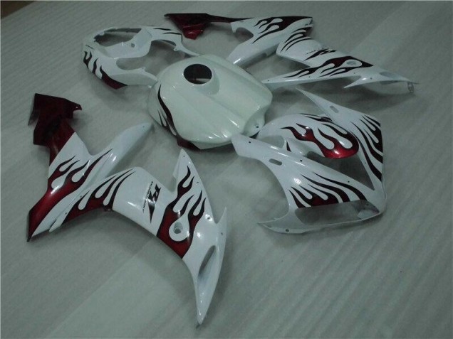 Yamaha R1 04-06 - Blanco Rojo Llama Yamaha R1 04-06 - Blanco Rojo Llama