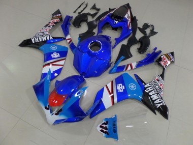 Yamaha R1 07-08 - Azul Blanco Negro Pegatinas