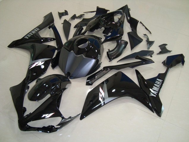 Yamaha R1 07-08 - Brillante Negro Blanco Yamaha R1 07-08 - Brillante Negro Blanco