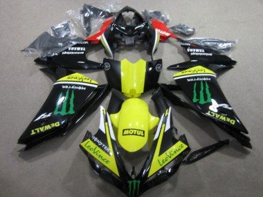 Yamaha R1 07-08 - Negro Amarillo Motul Leovince