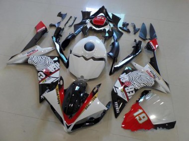 Yamaha R1 07-08 - Negro Blanco Rojo
