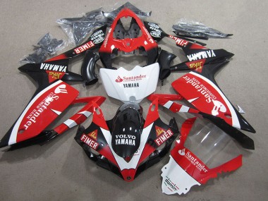 Yamaha R1 07-08 - Negro Rojo Blanco Santander