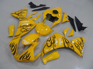 Yamaha R1 12-14 - Amarillo Negro Llama