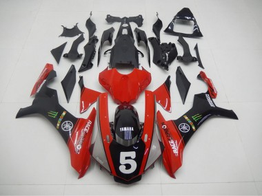 Yamaha R1 15-19 - Negro Rojo 5
