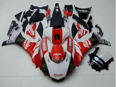 Yamaha R1 15-19 - Rojo Blanco Monster
