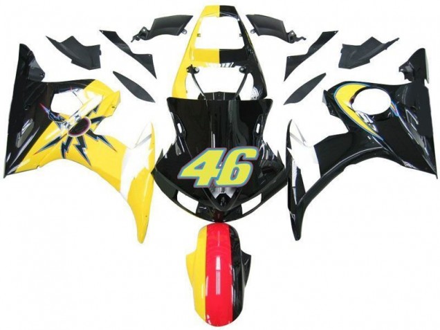 Yamaha R6 03-05 - Negro Amarillo No. 46