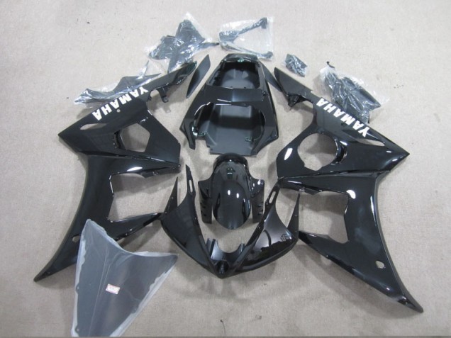 Yamaha R6 03-05 - Negro Blanco Calcomanía