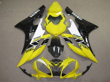 Yamaha R6 06-07 - Amarillo Negro Calcomanía