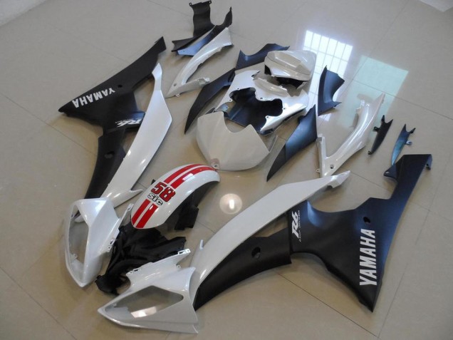 Yamaha R6 08-16 - Blanco Perla & Negro 58 Sic Yamaha R6 08-16 - Blanco Perla & Negro 58 Sic
