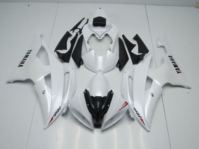 Yamaha R6 08-16 - Blanco Perla & Rojo Pegatinas