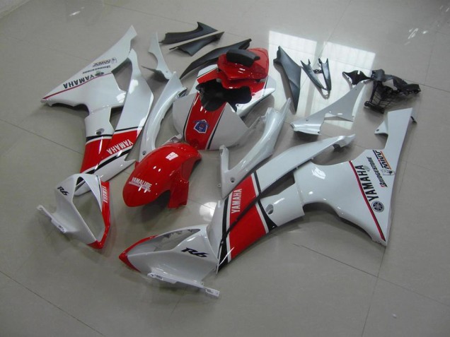 Yamaha R6 08-16 - Blanco Rojo Estilo OEM Yamaha R6 08-16 - Blanco Rojo Estilo OEM
